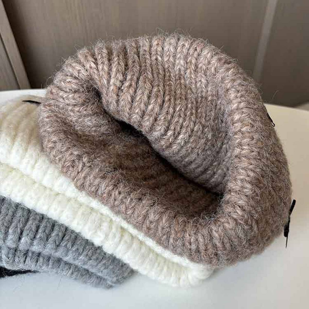 NEW AUTUMN AND WINTER BOW KNITTED HAT_CWAB2913