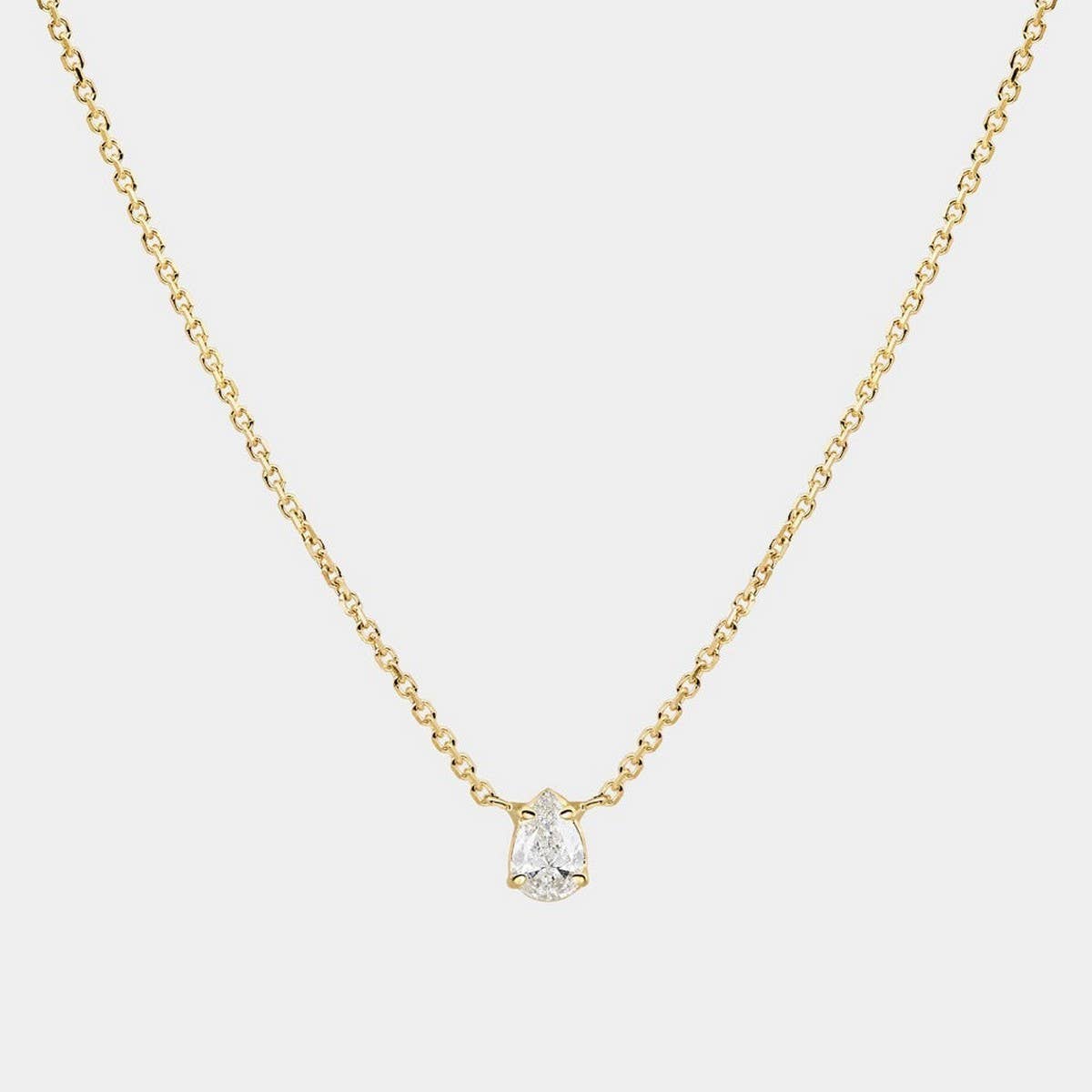 Zirconia Val Round Pendant Necklace_Cwmm5291