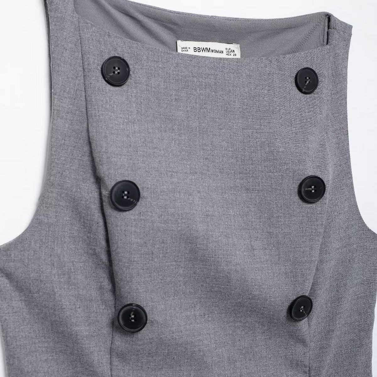 STYLISH BUTTONED BOAT NECK SHIRT CASUAL LOOK_CWTHT0240