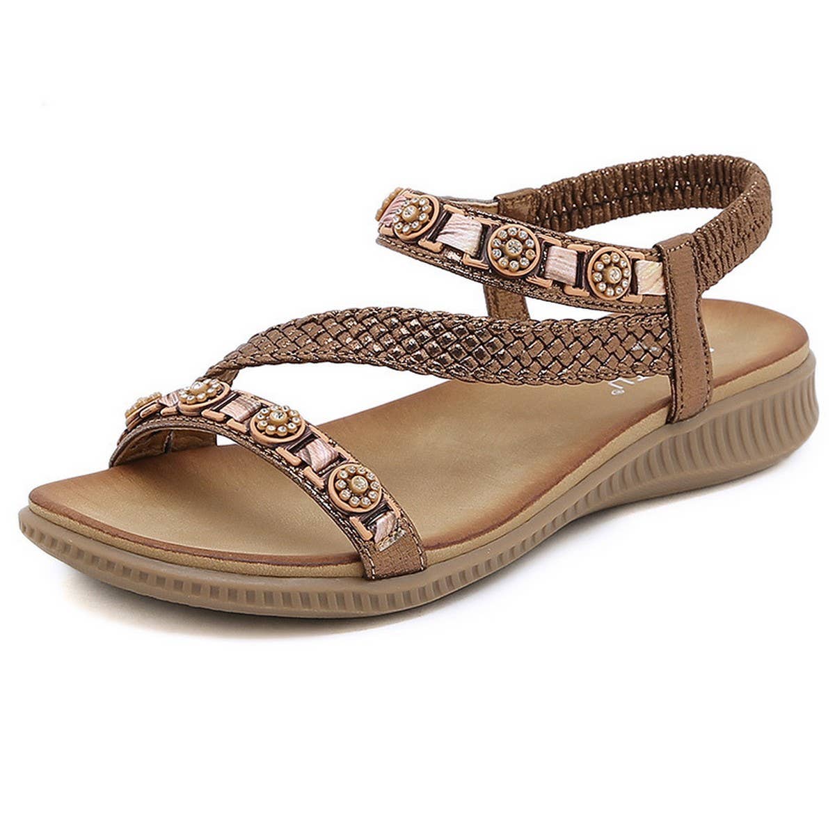 Casual Anti Skid Fashion Rhinestone Sandals_Cwshs0541