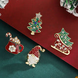 FASHION ALLOY DIAMOND CHRISTMAS THEME BROOCH_CWMM2614