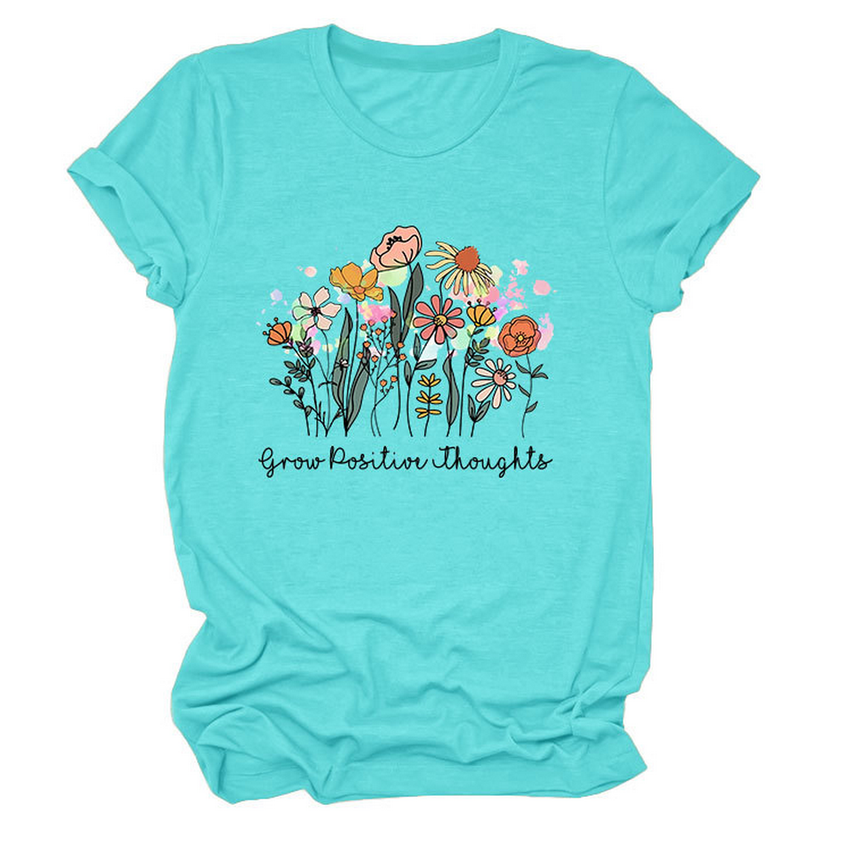 Wome Casual Crew Neck T-Shirt Soft Fit_Cwtts1488