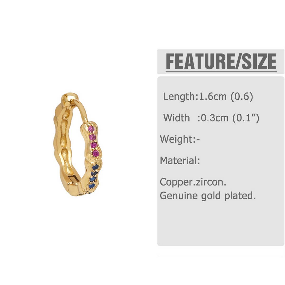 Versatile Round Gold-Plated Earrings And Studs