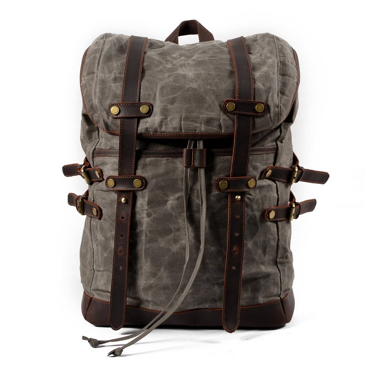 MEN S WATERPROOF CANVAS TRAVEL BACKPACK_CWAB5539
