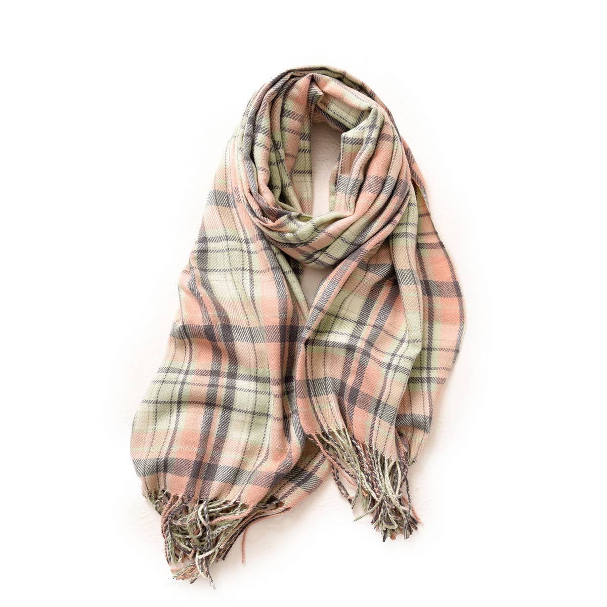 PLAID WINTER SCARF WRAP SOFT STREET STYLE SHAWL_CWASC1050