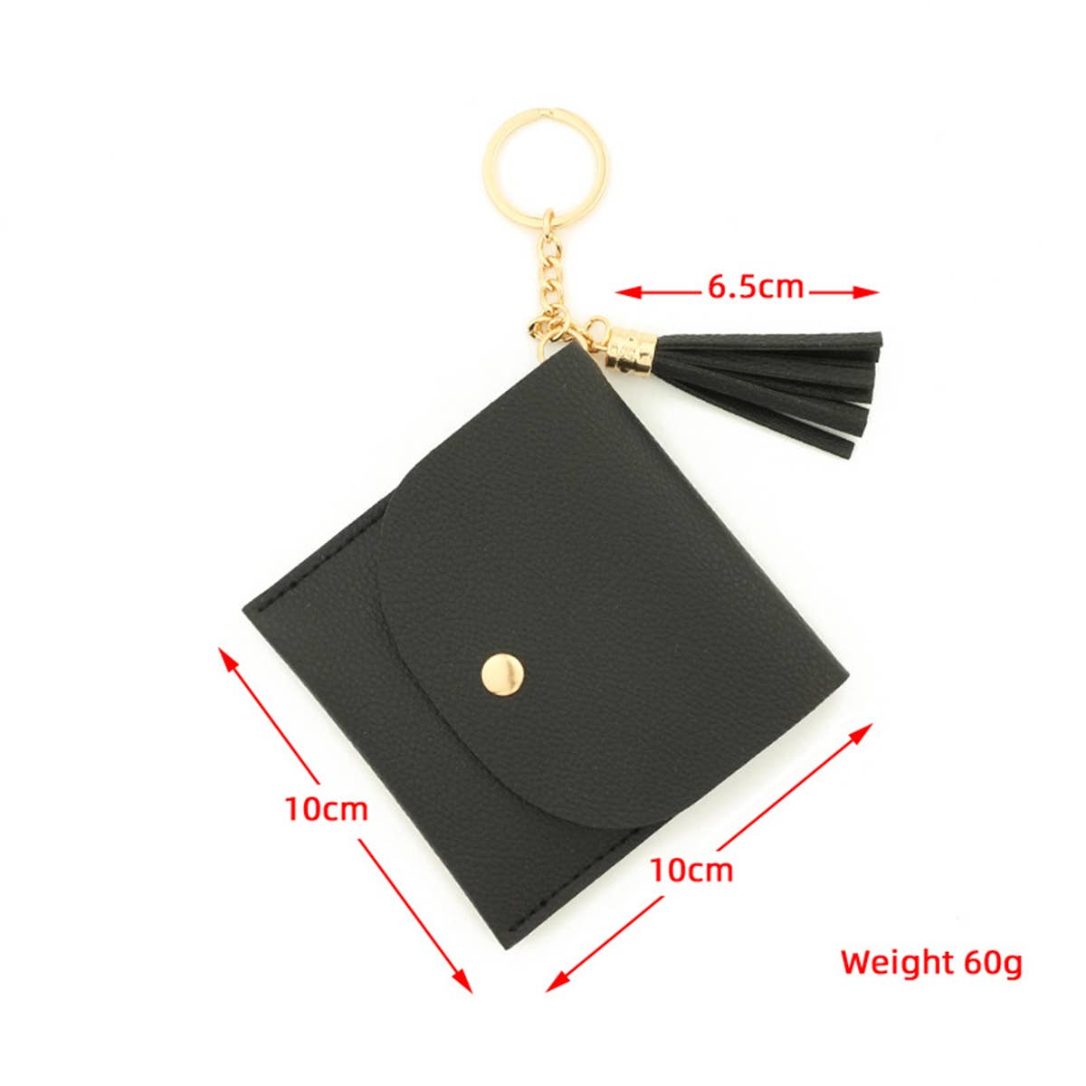 NEW SOLID COLOR CARD HOLDER KEYCHAIN_CWMM1291