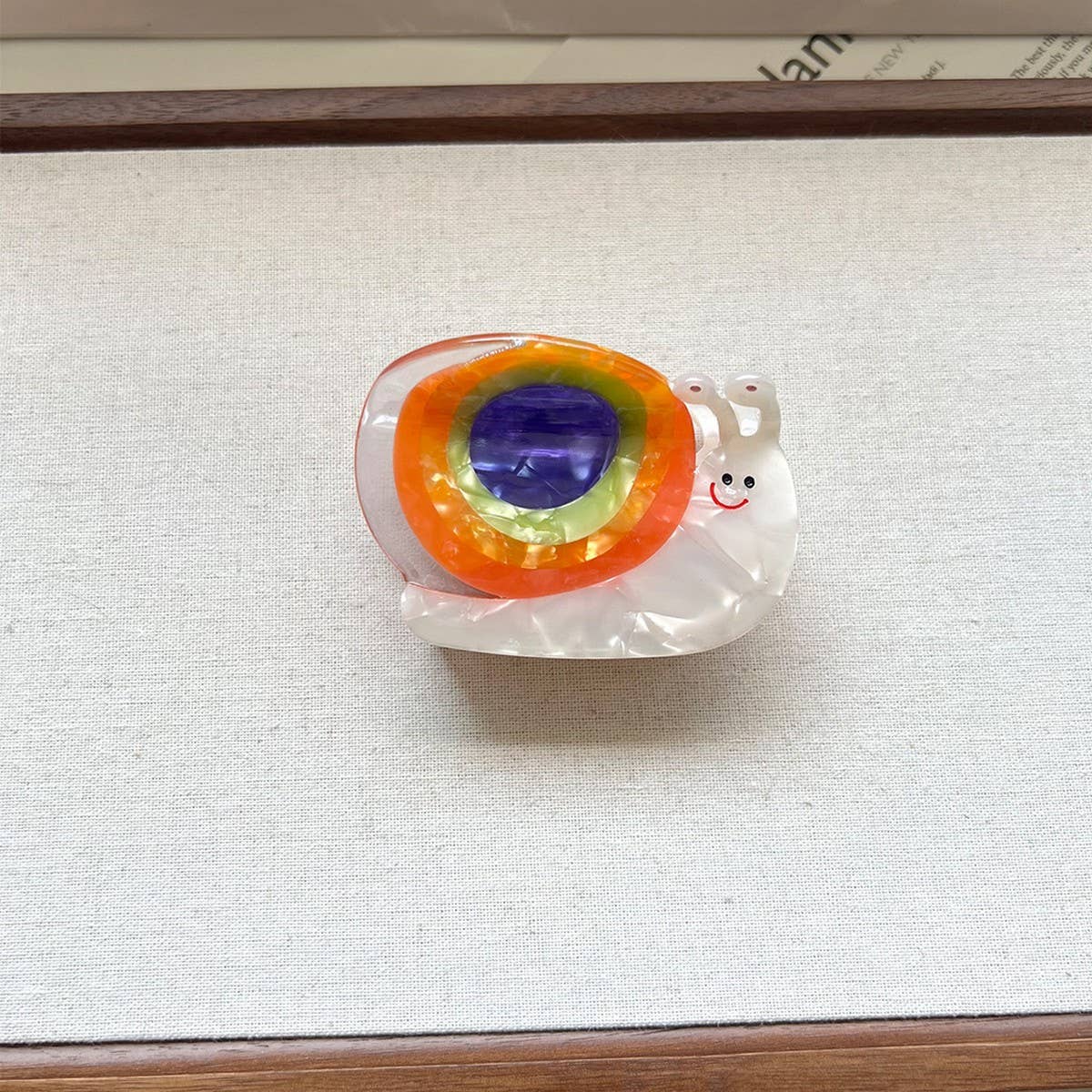 COLORFUL SNAIL ACETATE CLAW CLIP ELEGANT CARTOON_CWAHA5839