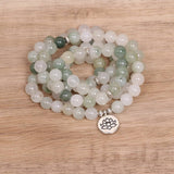 GREEN 108 BEADED BRACELETS WITH STRETCHY BANDS_CWAJE3926