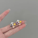 HIGH END CRYSTAL FLOWER STUD EARRINGS_CWAJE1331