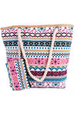 MULTI PATTERNED FASHION BEACH BAGS_CWAB031