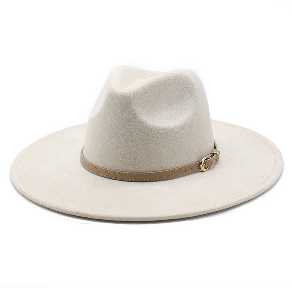 SUEDE HAT FLAT BRIM HAT FLAT BRIM GENTLEMAN HAT_CWAH2527