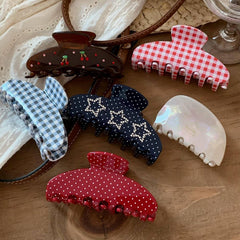Leopard Bow Banana Clip Retro Hair Accessory_Cwaha07896