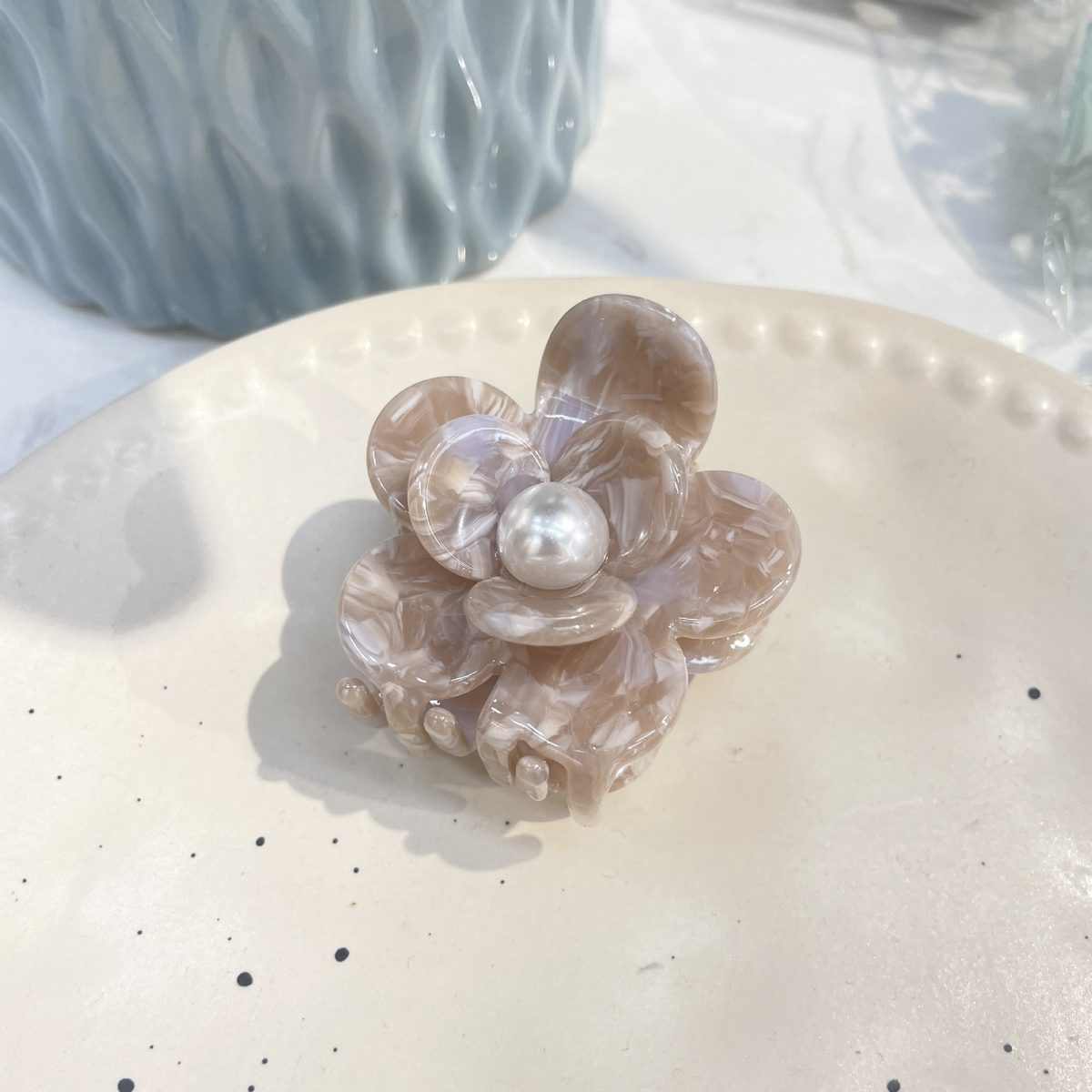 LORAL PEARL HAIR CLAW RHINESTONE ELEGANT CLIP_CWASC1601