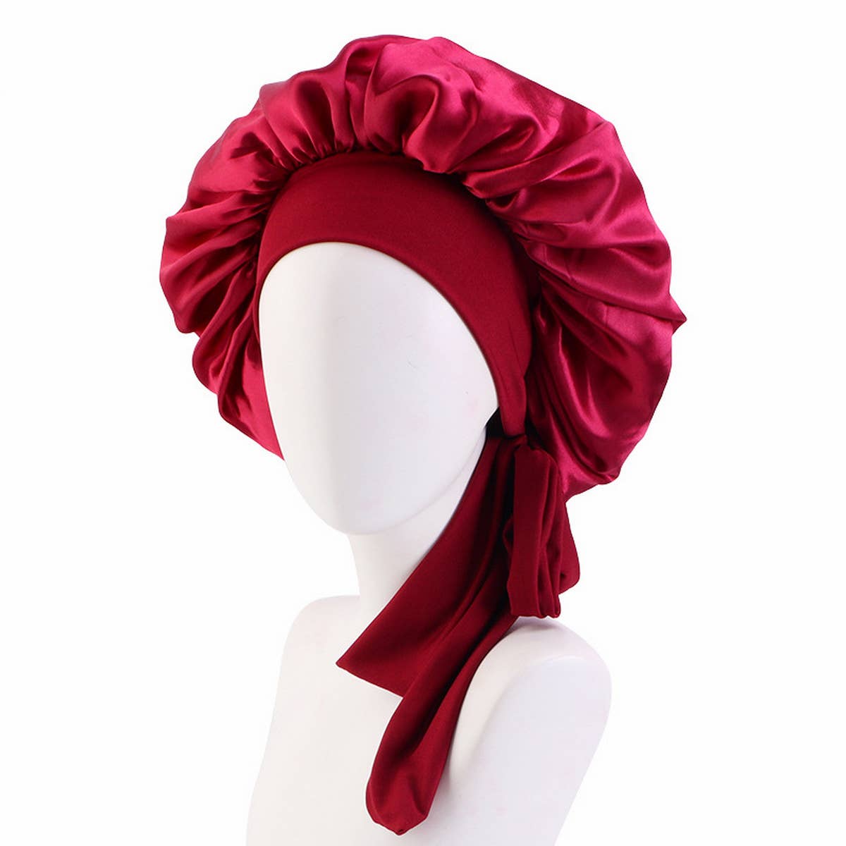 ELASTIC RIBBON SILK BOW NIGHTCAP_CWAH1475