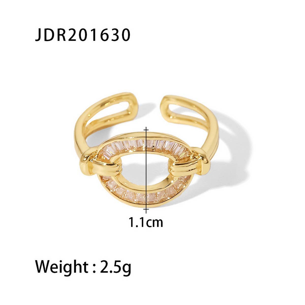 HORSESHOE BUCKLE OPEN VERSATILE RING_CWAJE1402