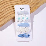 DAISY BB CLIP SET PRINTED CUTE FABRIC CLIPS_CWAHA6701