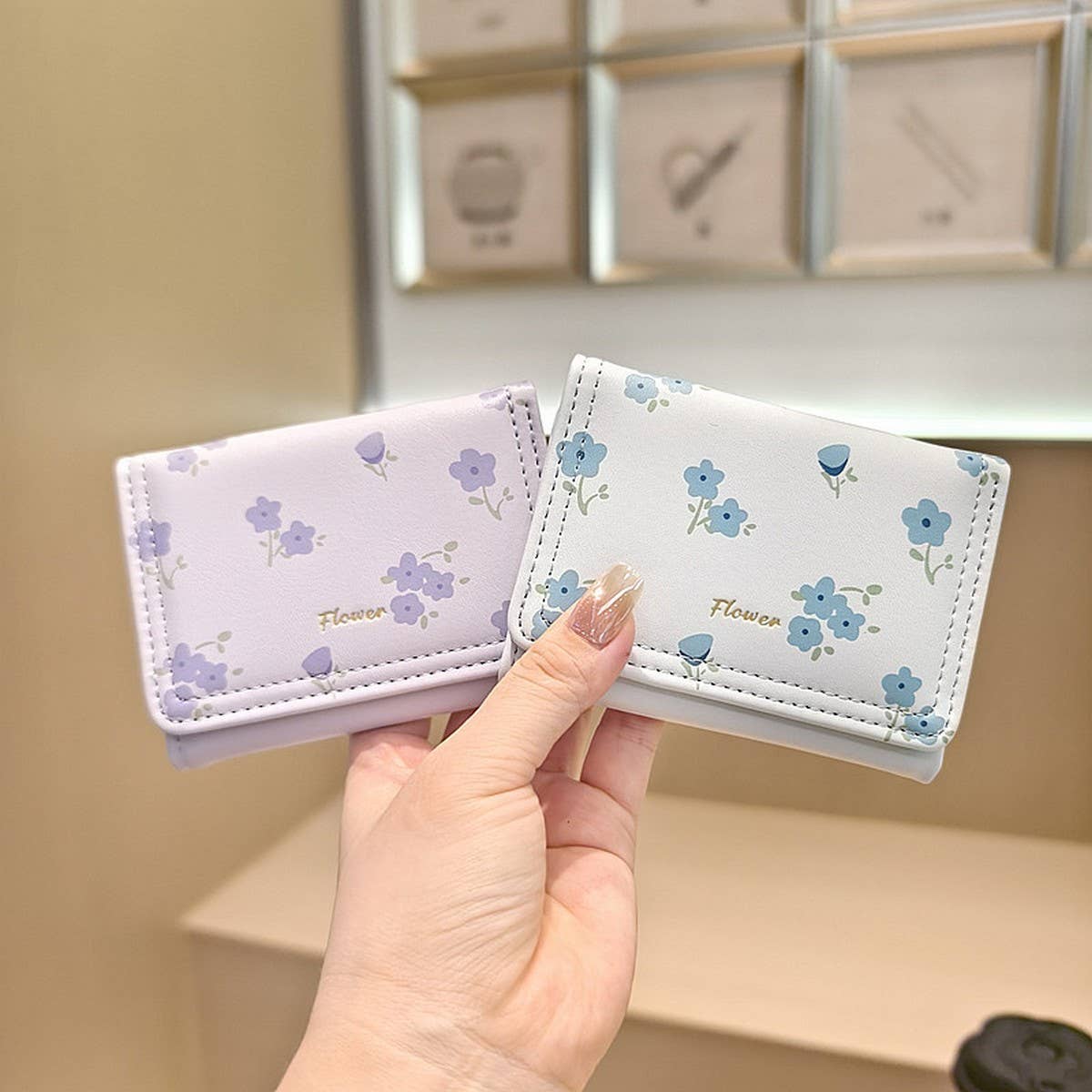 New Fresh Floral Mini 3-Fold Wallet_Cwab06260