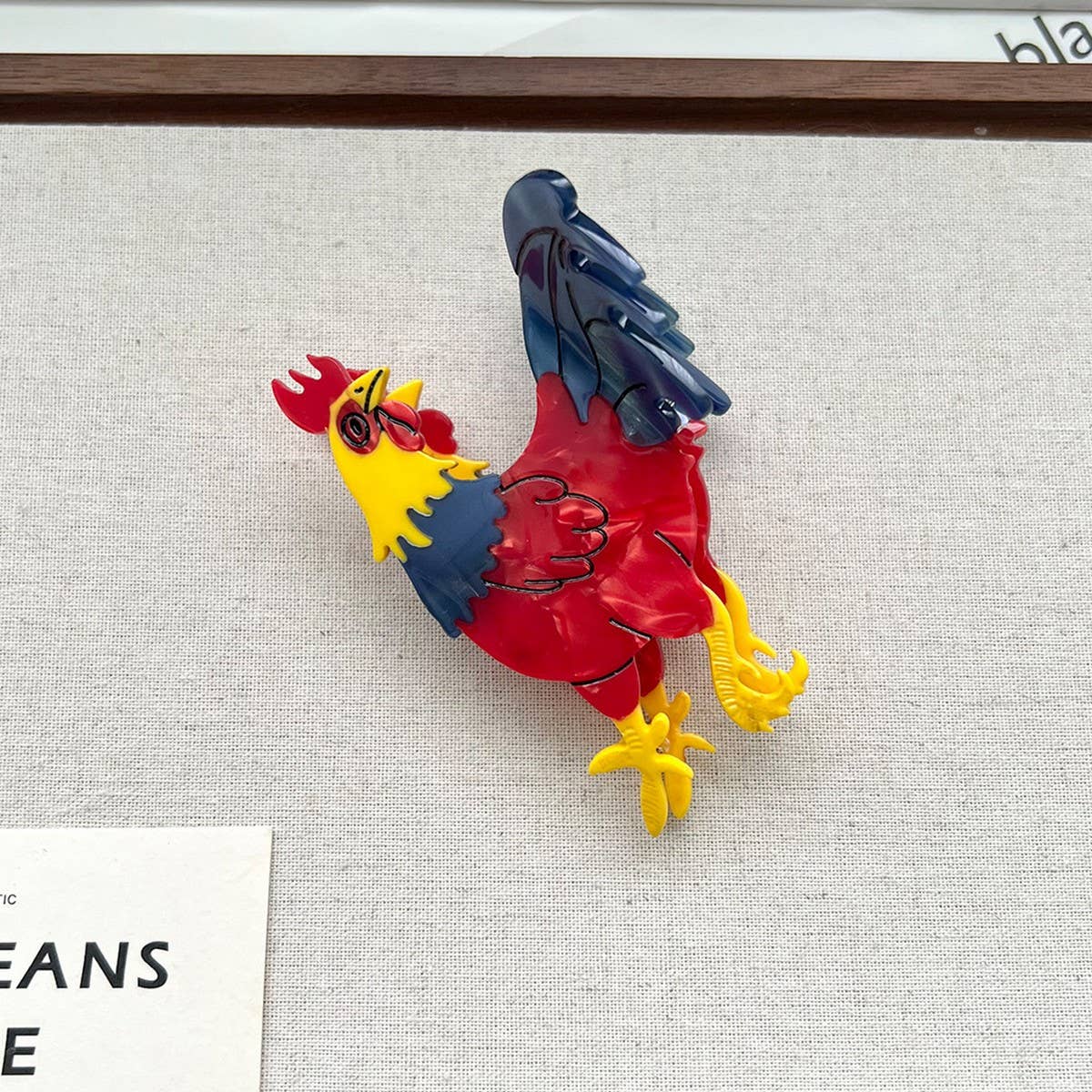 ROOSTER ACETATE SHARK HAIR CLAW CLIP FOR WOMEN_CWAHA5768