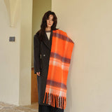 MINT CHECKERED OVERSIZED SCARF FOR WINTER_CWASC2323