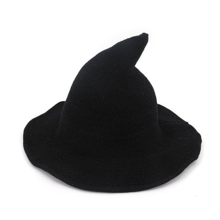 HALLOWEEN POINTED WITCH HAT KNIT FOLDABLE_CWAH0617