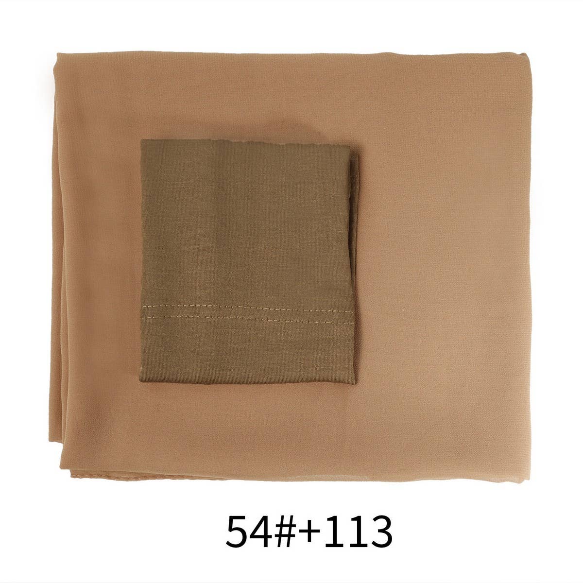 Two-Piece Chiffon Shawl And Headscarf_Cwasc2424