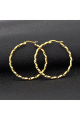 18K Gold Plated Stainless Steel Earrings_Cwaje0381