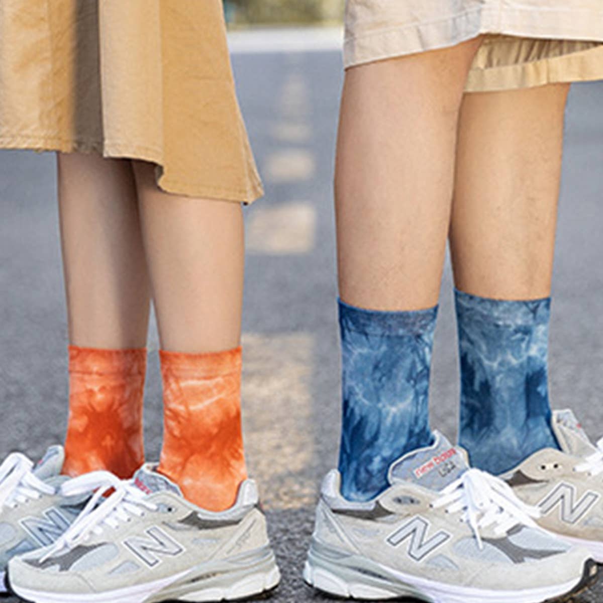 FASHION TIE DYED SKATEBOARD SOCKS STREET SOCKS_CWMS0261