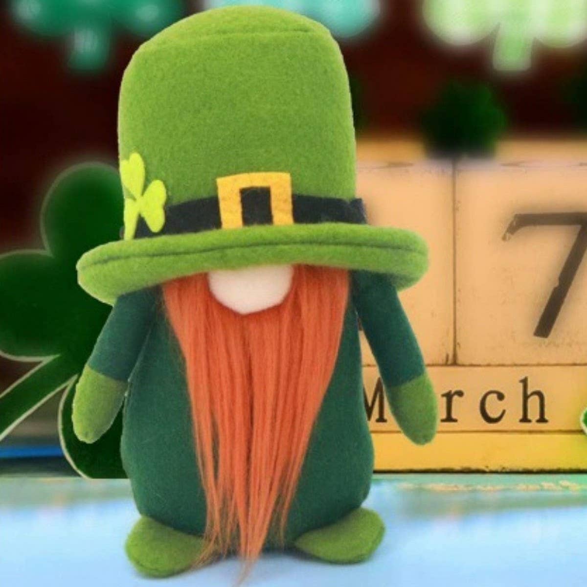 ST PATRICKS DAY FACELESS DOLL DOLL ORNAMENT_CWMM3437