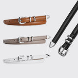 Cwabe0881_Simple And Versatile Silver Buckle Belt