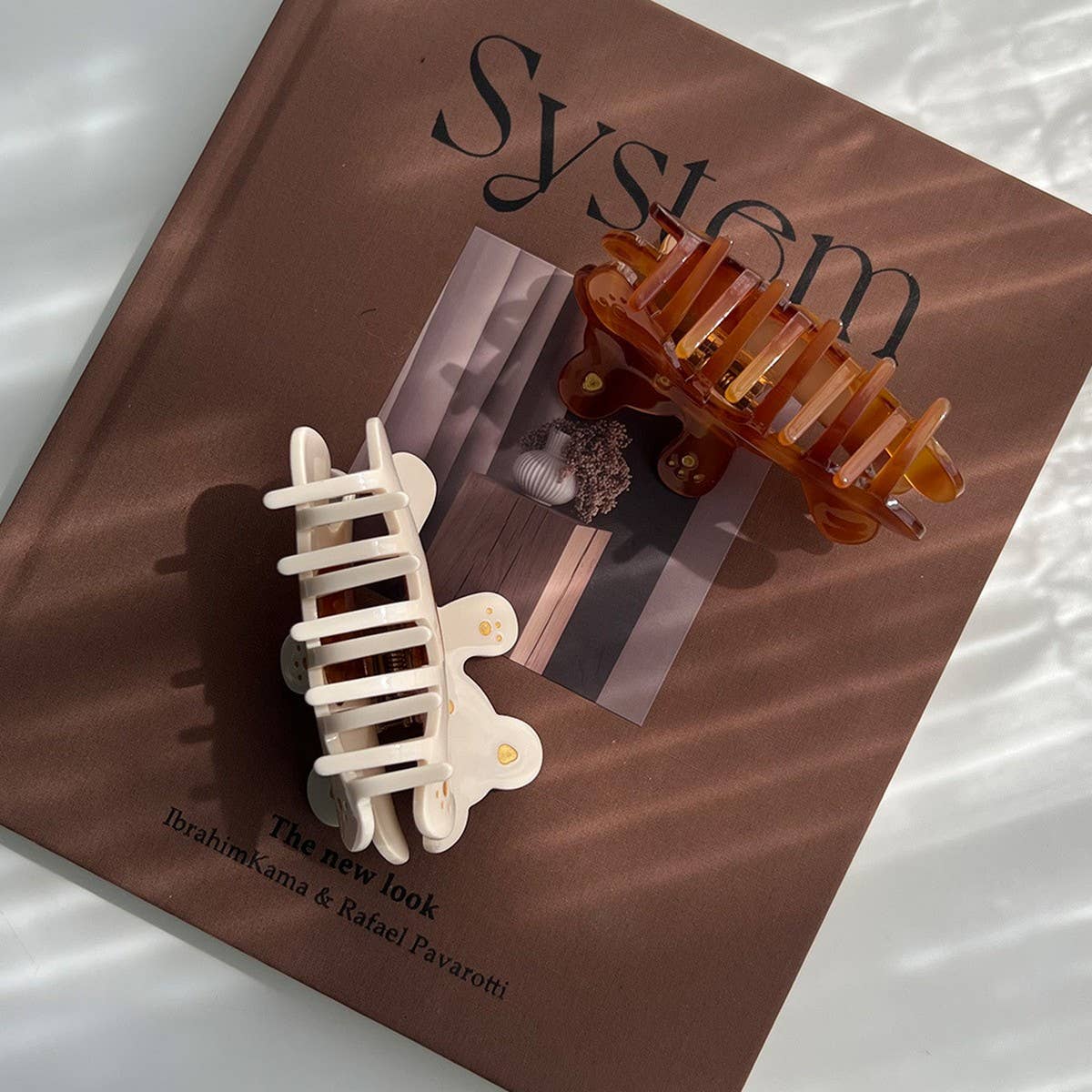 CUTE BEAR ACETATE HAIR CLAW CLIP FOR GIRLS_CWAHA5956