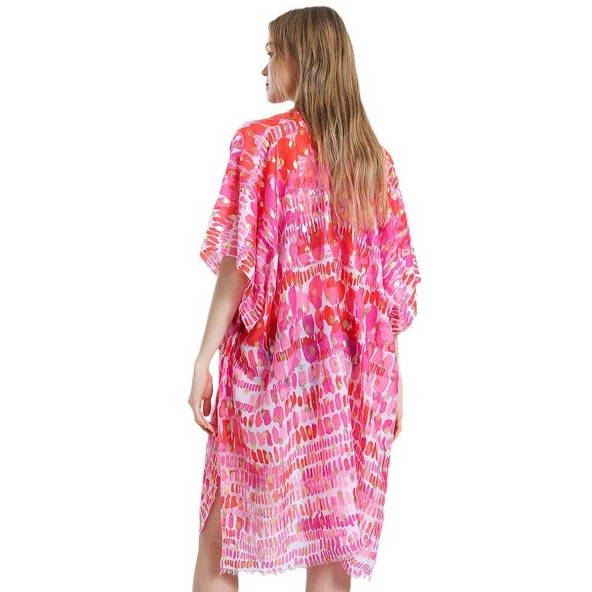 FLORAL PRINTED SATIN SCARF ELEGANT BEACH SHAWL_CWASC0683