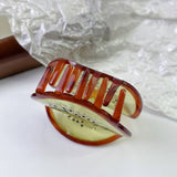 QUIRKY KIWI FRUIT ACETATE HAIR CLAW BACK BUN CLIP_CWAHA1340