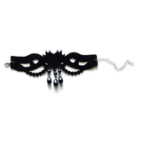 RETRO HALLOWEEN GOTHIC PUNK BLACK BRACELET_CWMM0150