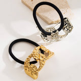 MINIMALIST DOUBLE ARC HOLLOW METAL HAIR TIE_CWAHA6236