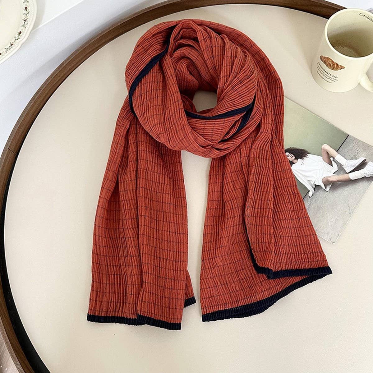 Casual Thick Warm Plaid Scarf_Cwasc1414