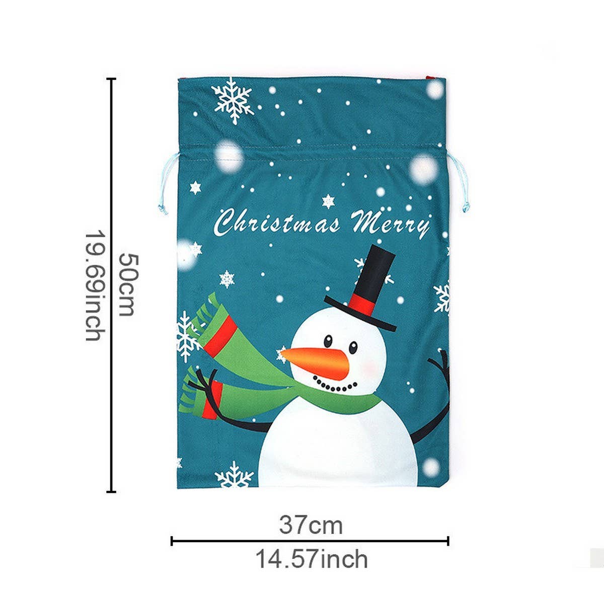 Cwmm1751_Christmas Print Bouquet With Drawstring Gift Bag