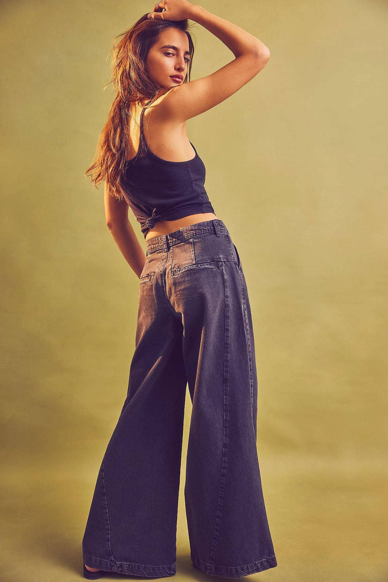 Street-Style American Wide-Leg Casual Jeans