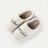 FONT PATTERN CARTOON WINTER WARM COTTON SLIPPERS_CWSHS0464