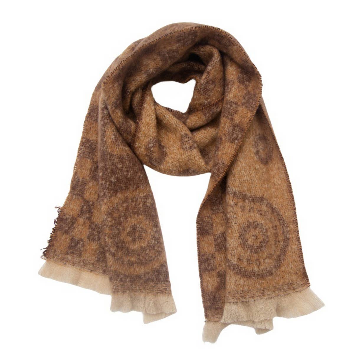PAISLEY JACQUARD SCARF UNISEX WINTER SHAWL WRAP_CWASC0862