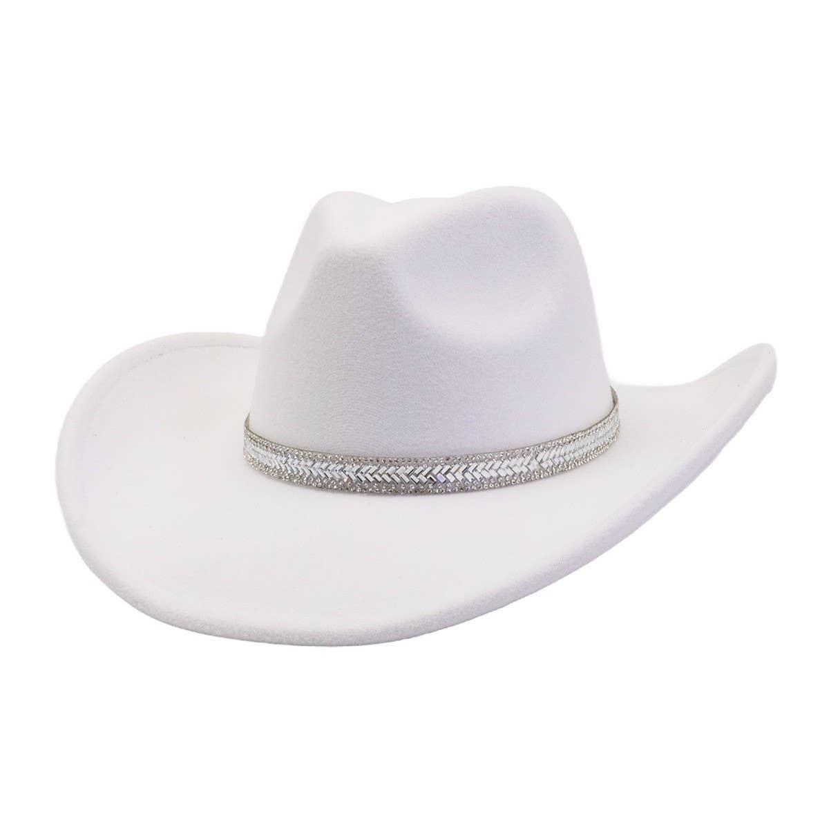 Unisex Wool Cowboy Fedora Ethnic Style Hat_Cwah04404