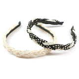 BRAIDED HAND BRAIDED PEARL HEADBAND_CWAHA0986