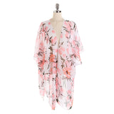 LEMON PRINT OPEN FRONT KIMONO CARDIGAN FOR SUMMER_CWASC0794