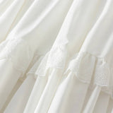 LACE TRIM HIGH WAIST MIDI CAKE SKIRT_CWBMS0335