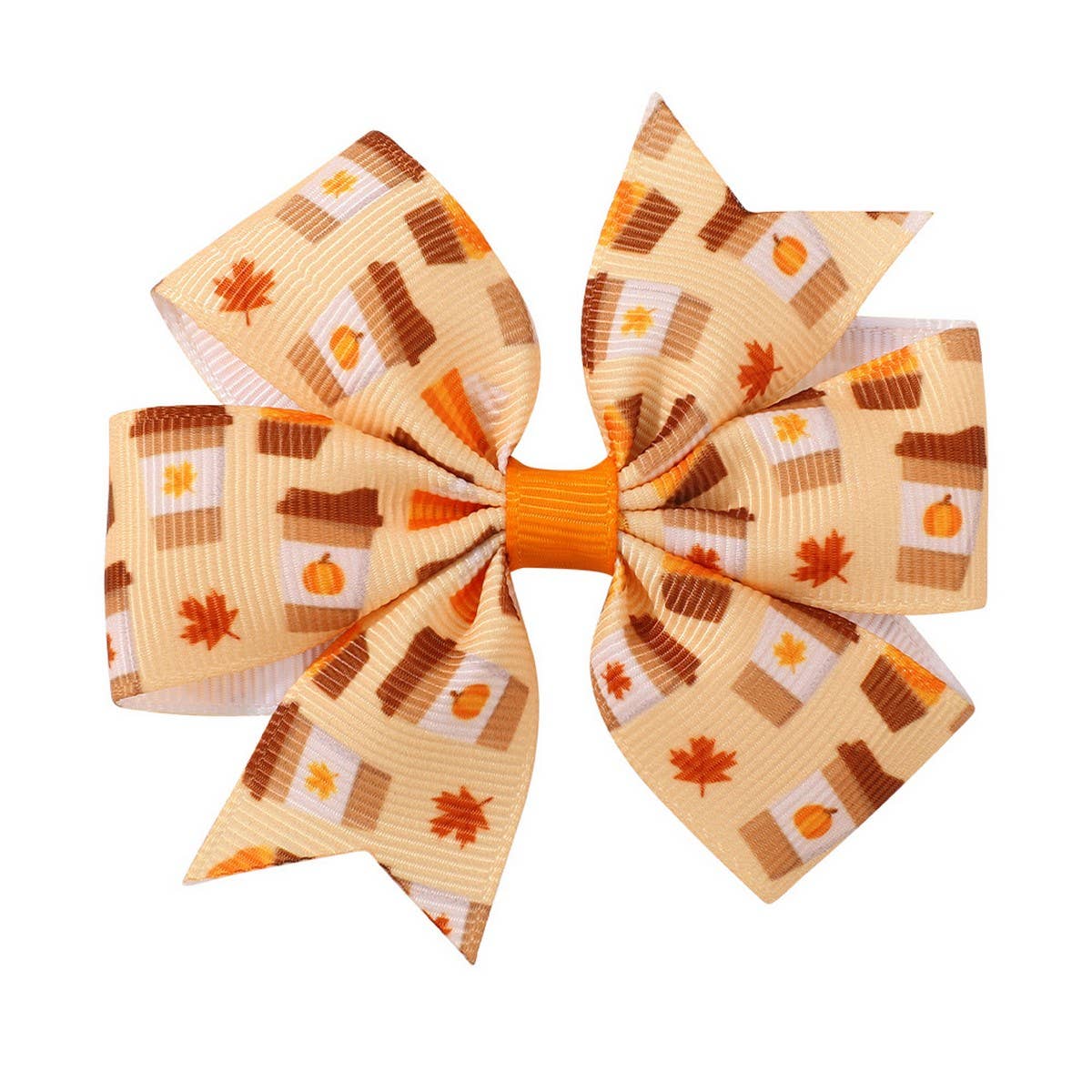 THANKSGIVING TURKEY PUMPKIN TAIL HAIR CLIP_CWAHA6681