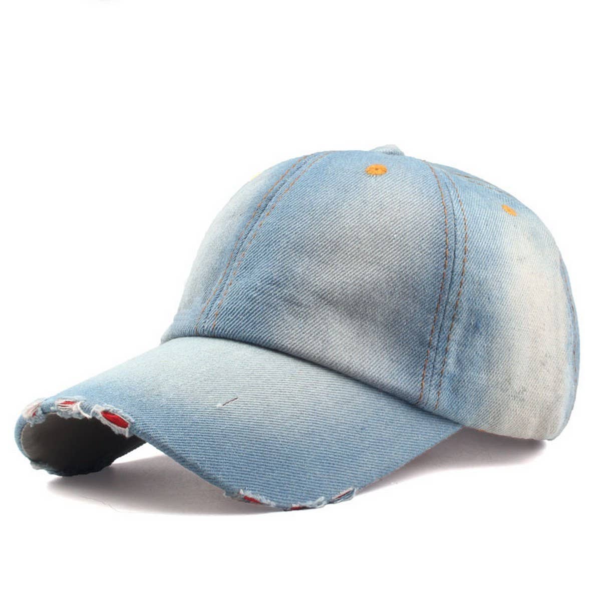PLAIN DENIM BASEBALL CAP CASUAL OUTDOOR HAT_CWAH1020