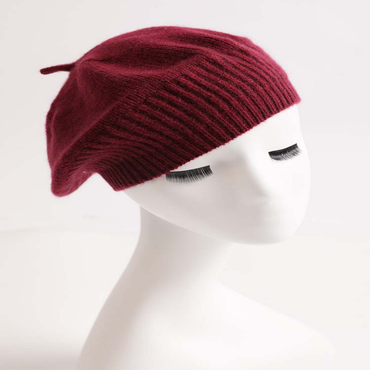 Winter Knit Beret Outdoor Cashmere Hat_Cwah3997