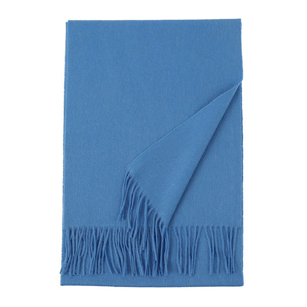 Unisex Wool Scarf Soft Solid Color With Tassels_Cwasc2707