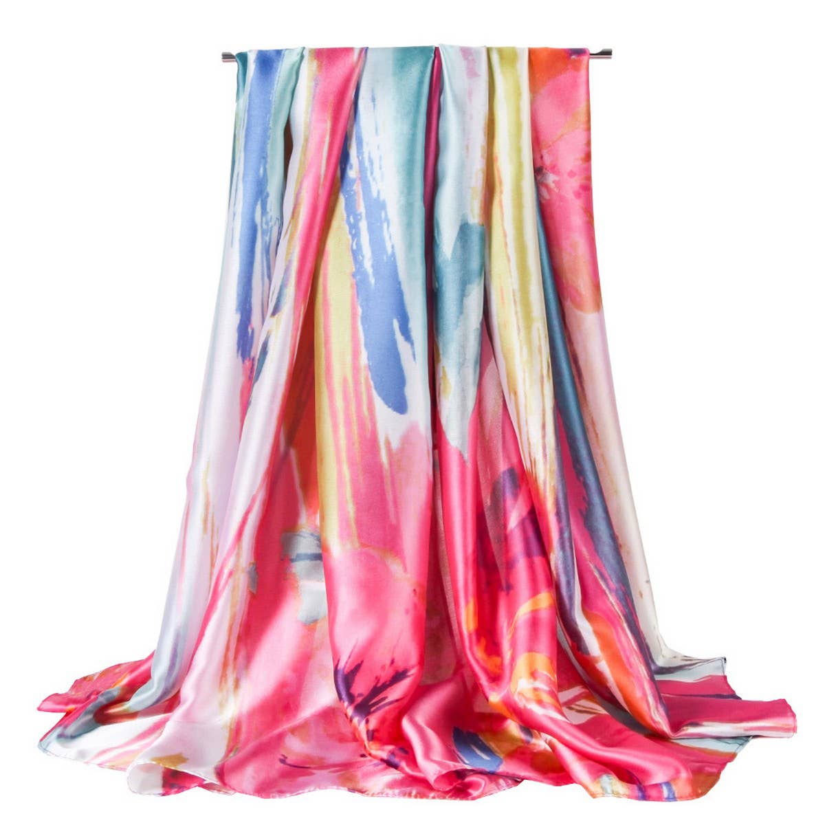 LILY PRINT SILK SCARF GRAFFITI STYLE FOR WOMEN_CWASC0674