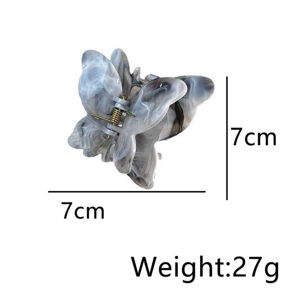 Ink Butterfly Claw Clip Elegant Hair Accessory