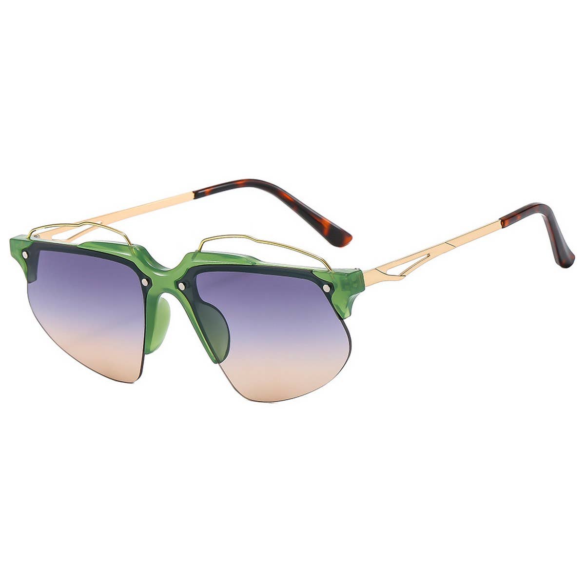 METAL BUTTERFLY WING SUNGLASSES FOR WOMEN_CWASG1167